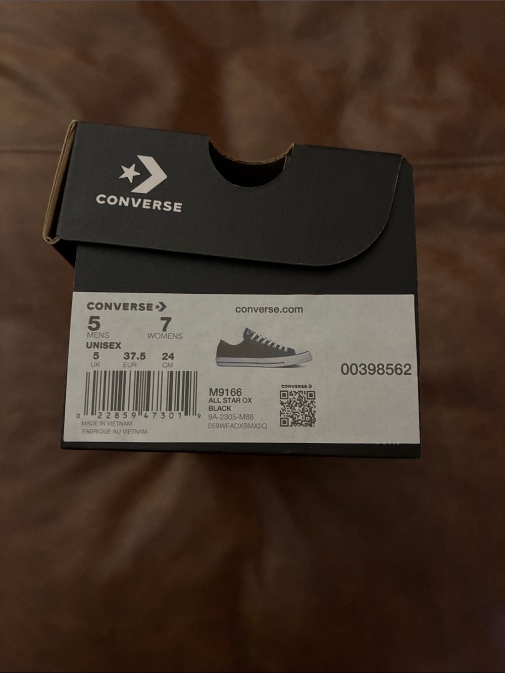 Converse Black Low-Top Sneakers Boxed